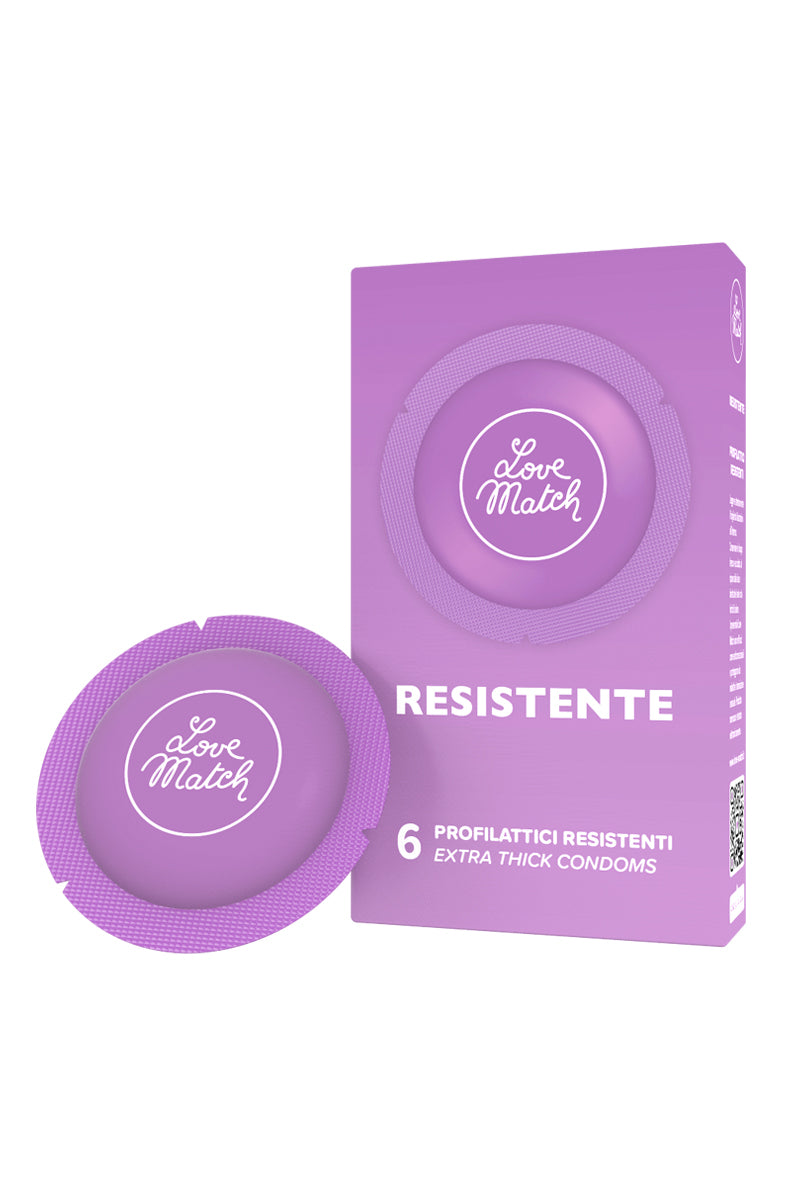 6 Préservatifs ULTRA résistants Love Match