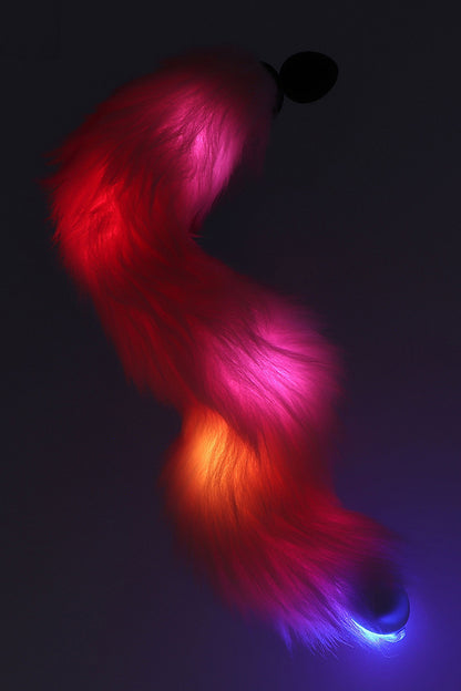 Plug anal Licorne avec queue lumineuse