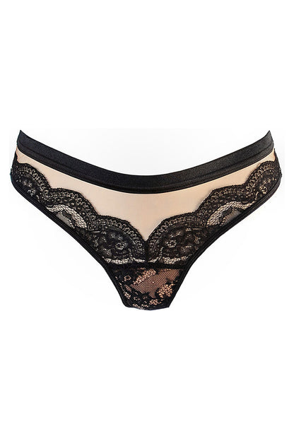 String tulle et dentelle noir