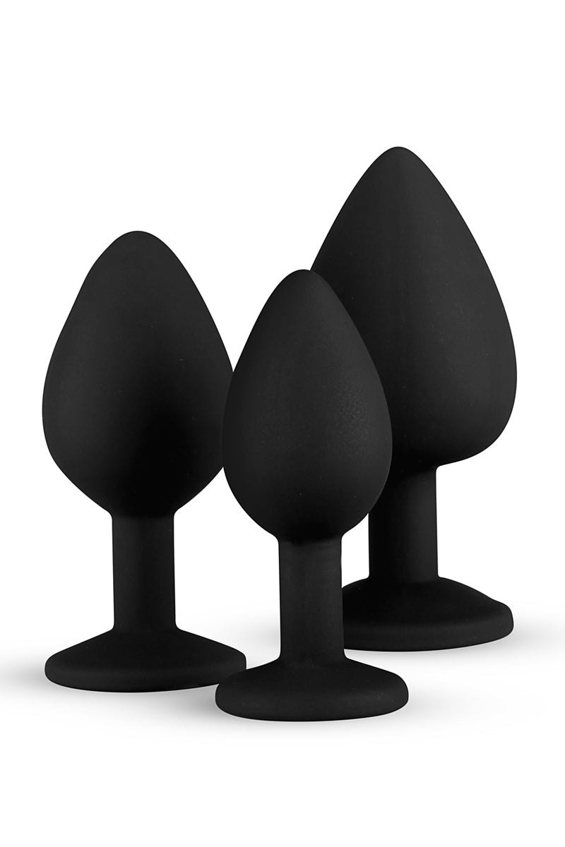 Kit entrainement 3 plugs noir
