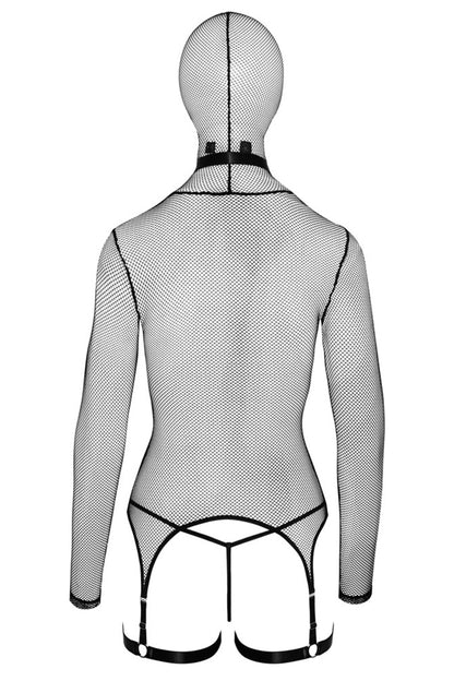 Ensemble lingerie résille et accessoires BDSM