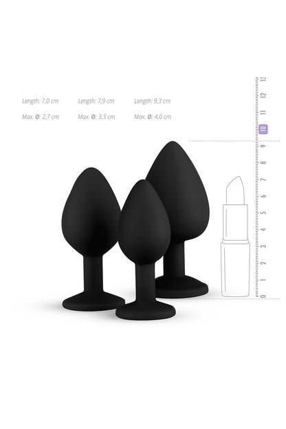 Kit entrainement 3 plugs noir